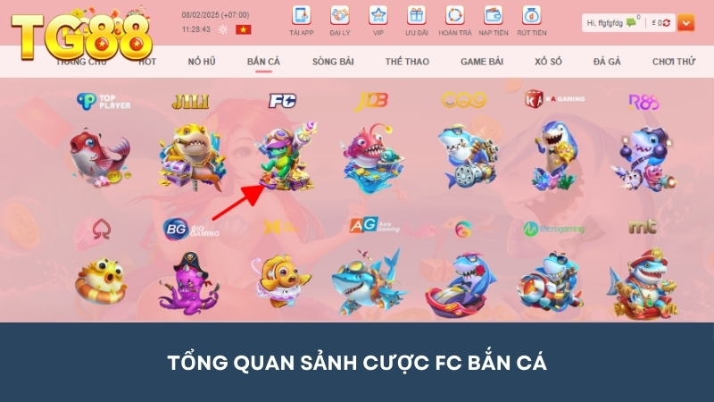 Giới thiệu sảnh FC Bắn Cá